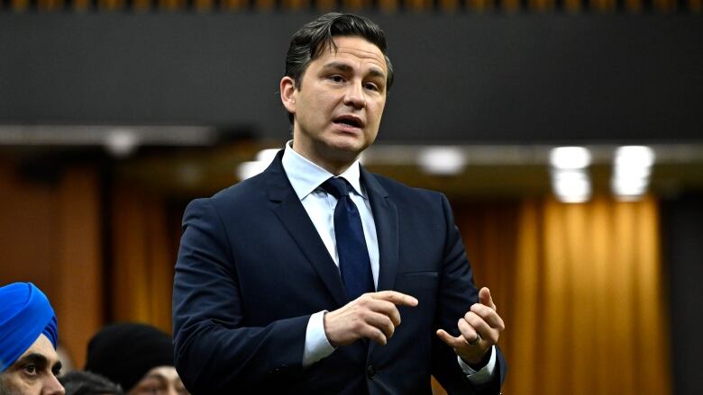 Conservative Leader Pierre Poilievre rises during Question Period in the House of Commons