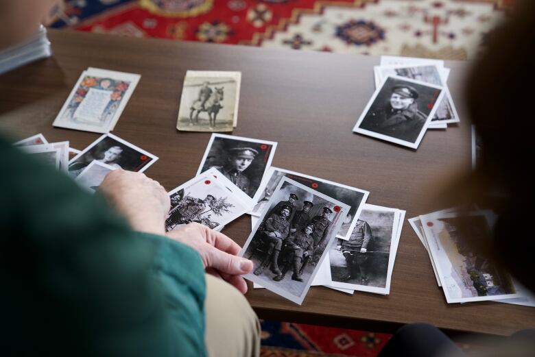 A few dozen of the 400 postcards that will be mailed to addresses throughout the country ahead of Remembrance Day. 