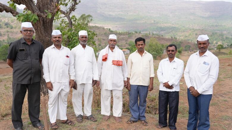 Farmers in the agriculturally-rich Nashik region of India's Maharashtra state. 