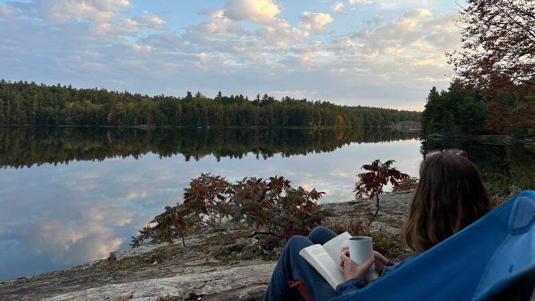 Rachel Plotkin relaxes in a provincial park.