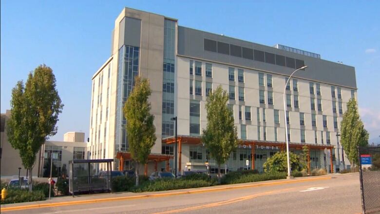 A photo of Vernon Jubilee Hospital taken on a bright summer day in Vernon, B.C. 