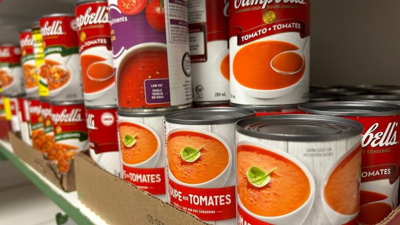 Tomato soup from a food bank in Charlottetown, P.E.I.