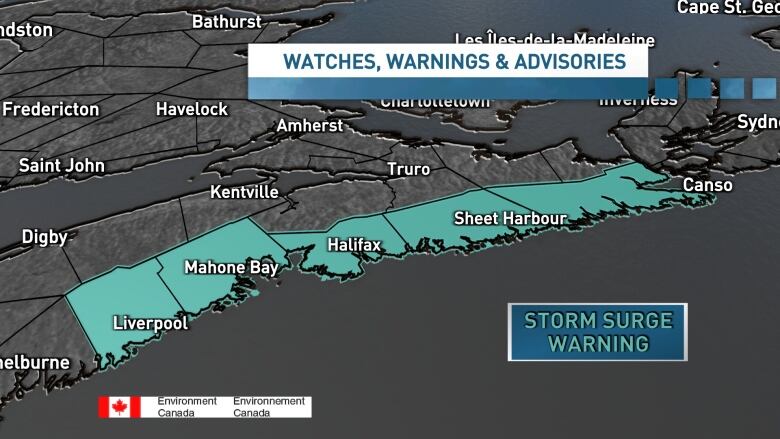 Storm surge graphic