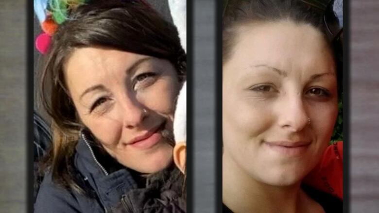 Two side-by-side photos of a missing woman.