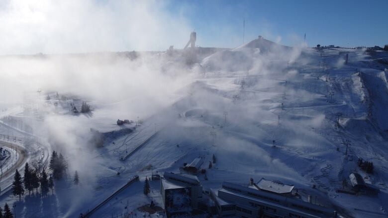 This week's cold snap will mean better conditions at the Canada Olympic Park ski hill. The hill is closed through Friday giving crews a chance to step up snowmaking operations. 