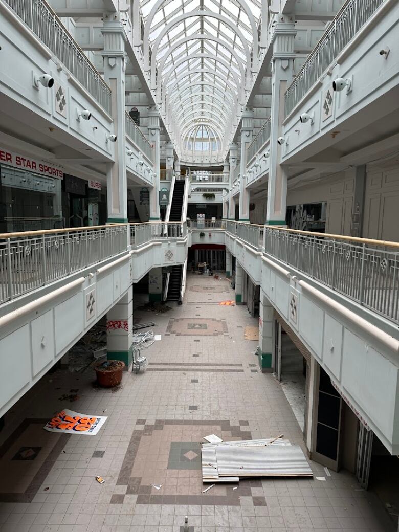 The empty mall.