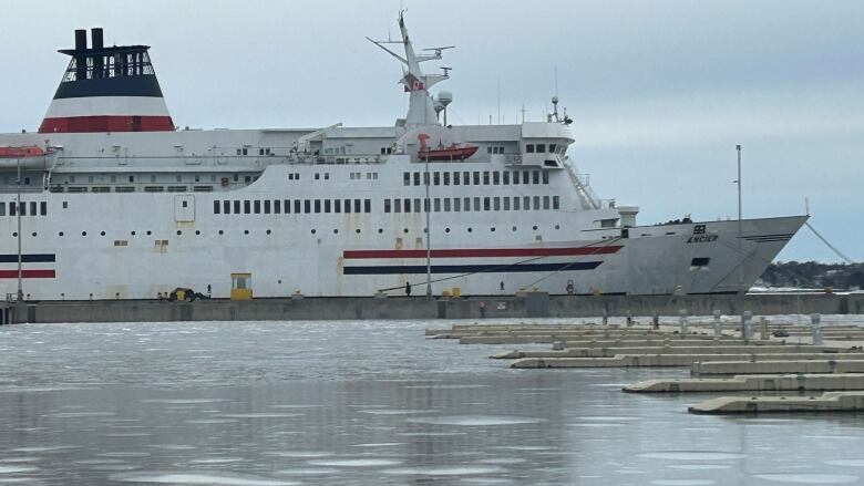 MV Ancier in port.