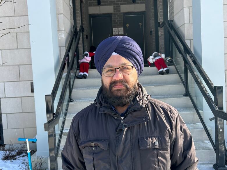 Landlord Narinder Lobana, in front of his Brampton townhouse. He learned through Openroom that his tenant, who has stopped rent, has done the same to three previous landlords in the past three years. 