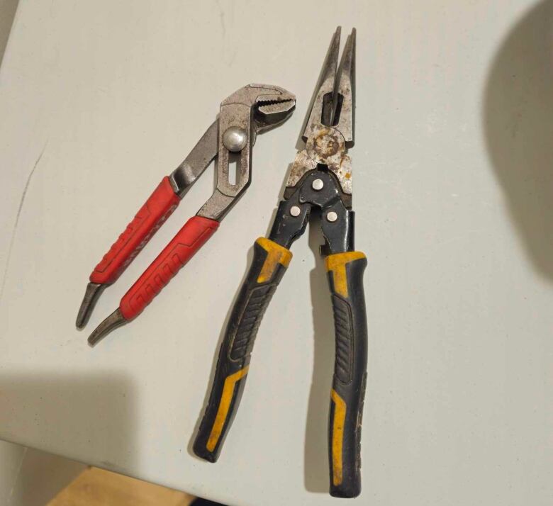 Two pairs of pliers