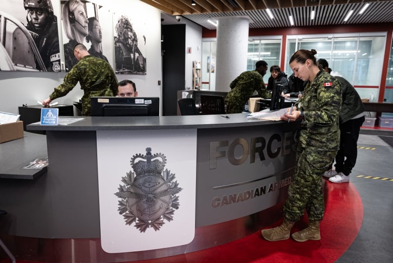 photo of a military recruitment center