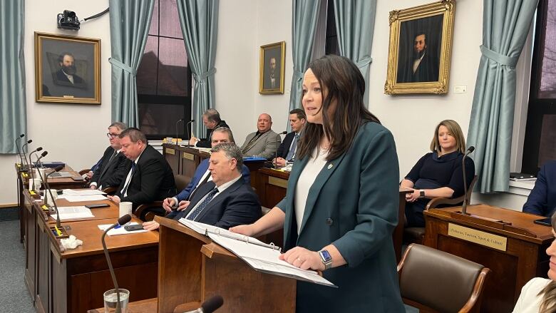 Finance Minister Jill Burridge tabled the provincial budget Thursday.