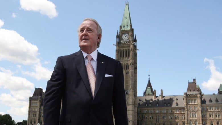 Former prime minister Brian Mulroney leaves Parliament Hill Wednesday, June 6, 2012. Former prime minister Brian Mulroney is dead at 84. His family announced late Thursday that the former Tory leader died peacefully, surrounded by loved ones.