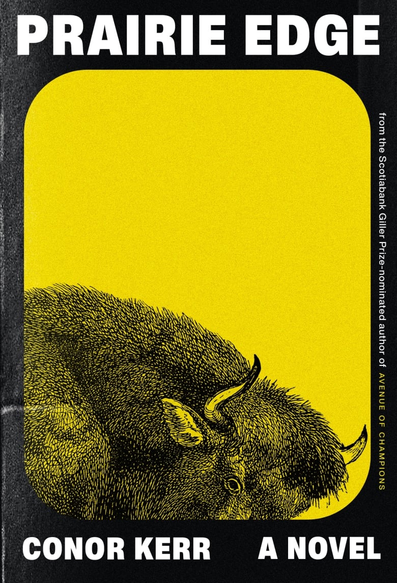 A yellow book cover featuring a bison.