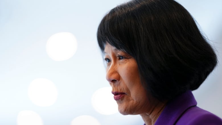 Toronto Mayor Olivia Chow speaks to reporters in Ottawa on Monday, Feb. 26, 2024. THE CANADIAN PRESS/Sean Kilpatrick