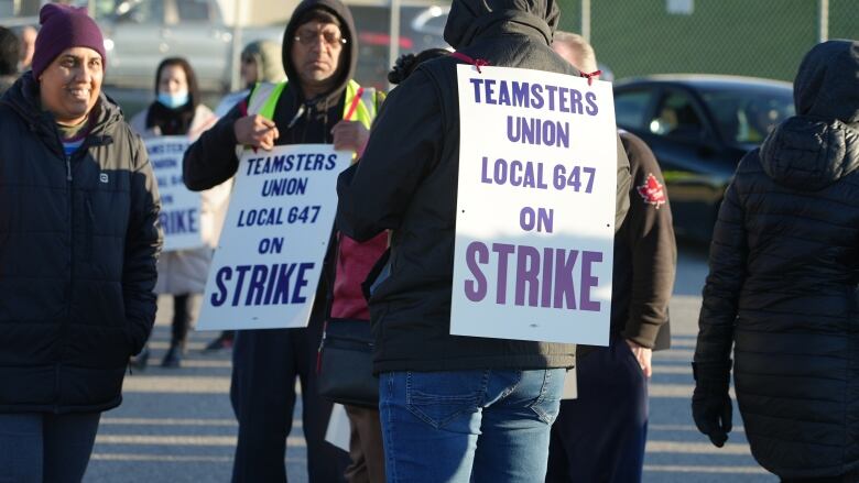 Gate Gourmet workers based at Pearson airport went on strike Tuesday after contract negotiations with their employer broke down.