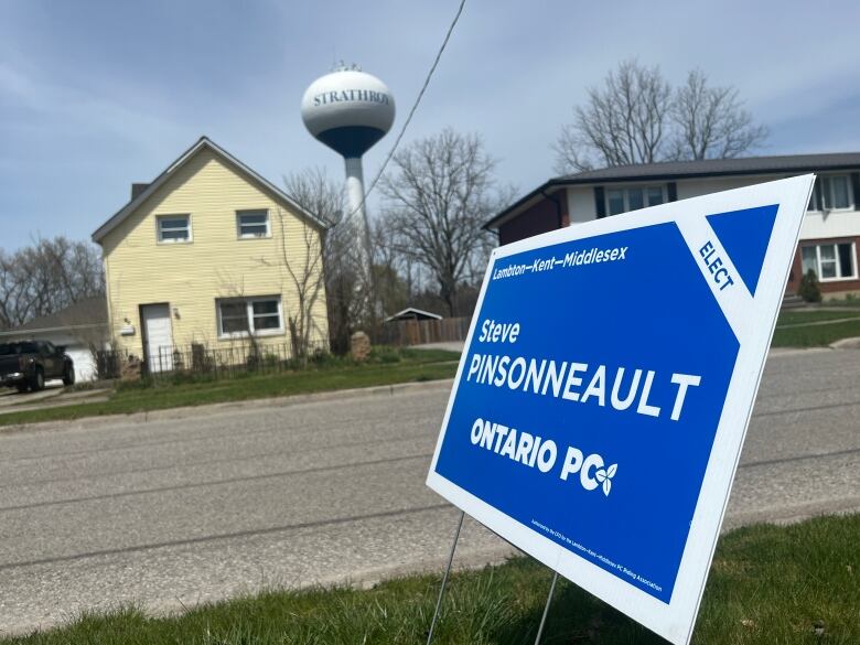 In a vast riding that stretches from Lake St. Clair to the shores of Lake Huron, three candidates have chosen to have their campaign offices in Strathroy, including PC candidate Steve Pinsonneault.