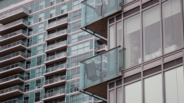 Rental units are pictured in Toronto on Jan. 12, 2024.