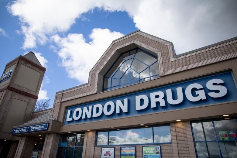 A London Drugs sign.