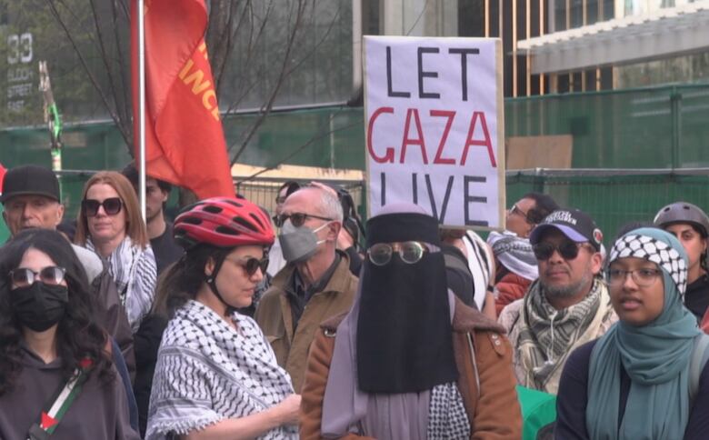 pro-Palestinian demonstrators Toronto