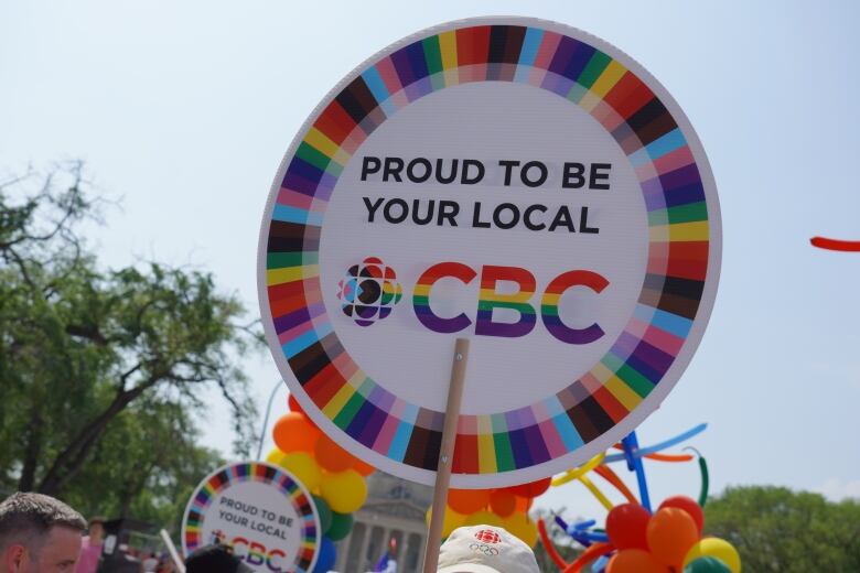 Sign at Pride in the air with the words 