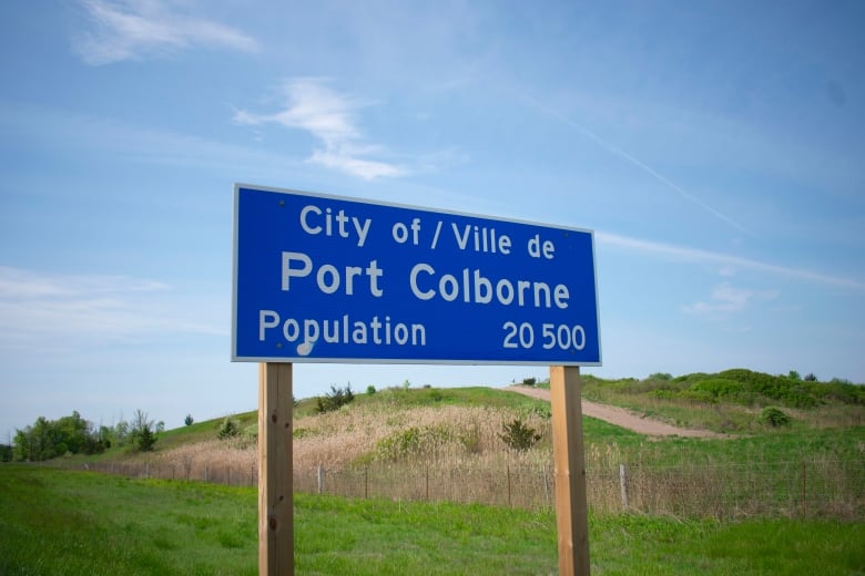 A sign for Port Colborne.