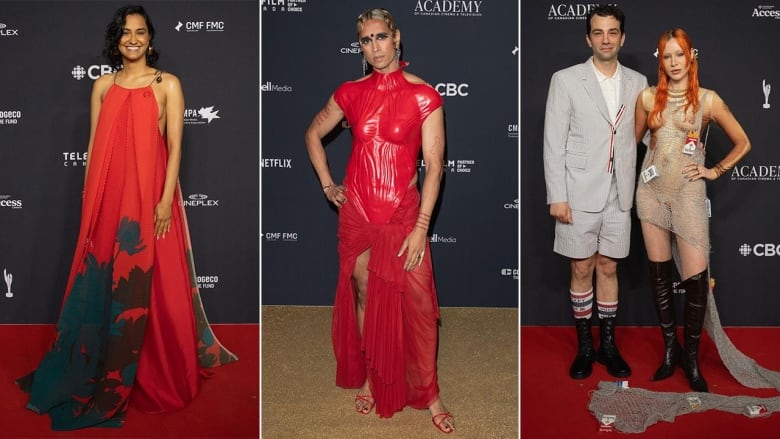 Amrit Kaur, Vivek Shraya, Jay Baruchel and Rebecca-Jo Dunham-Baruchel on the red carpet