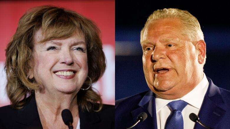 Photo illustration of Carolyn Parrish and Doug Ford