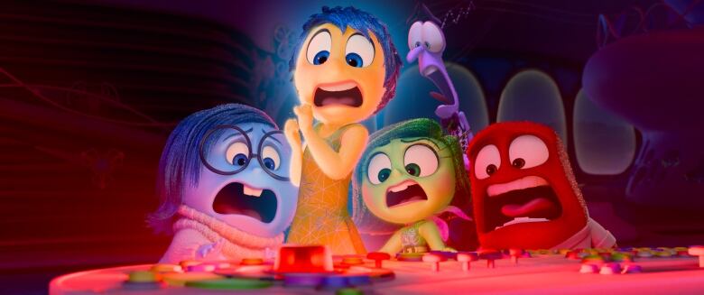 WHAT IS HAPPENING?  In Disney and Pixars Inside Out 2, Joy (voice of Amy Poehler), Sadness (voice of Phyllis Smith), Anger (voice of Lewis Black), Fear (voice of Tony Hale) and Disgust (voice of Liza Lapira) are awakened to an alarming reality: everything is changing now that Riley is 13. Directed by Kelsey Mann and produced by Mark Nielsen, Inside Out 2 releases only in theaters Summer 2024.  2023 Disney/Pixar. All Rights Reserved.