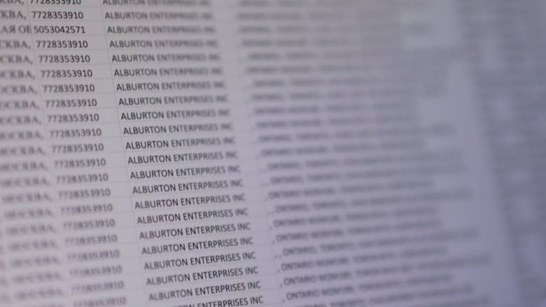 Alburton Enterprises Inc. appears at least 1,400 times on trade data as having sent microelectronic parts to Russia.