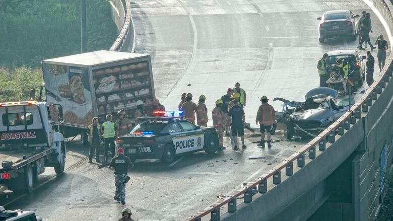 Multi-vehicle crash