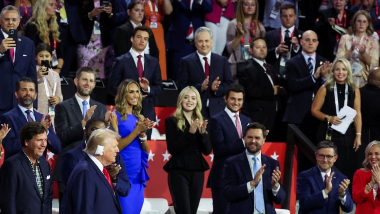 Trump in crowd with bandage on ear