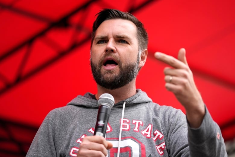 Sen. J.D. Vance speaks during the Ohio March for Life rally at the Ohio State House in Columbus, Ohio, Friday, Oct. 6, 2023.