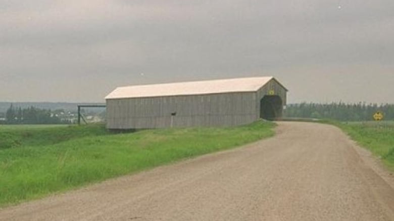 A covered bridge