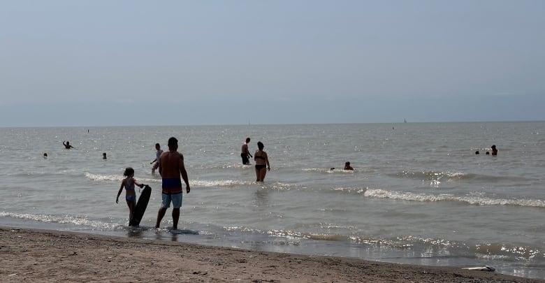 A beach. 