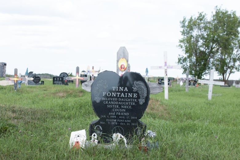 A gravestone of Tina Fontaine