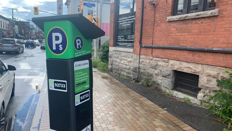 A parking meter in Ottawa.