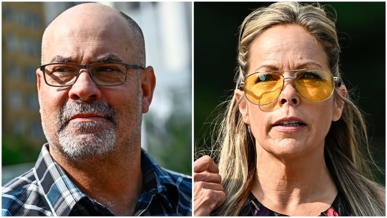 Headshots of a bearded white man and a white woman both wearing glasses.