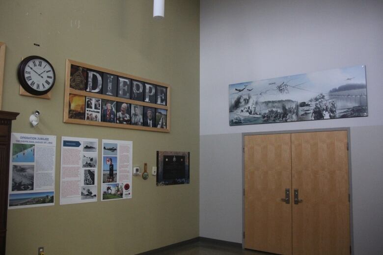 A wall at a Royal Canadian Legion branch.