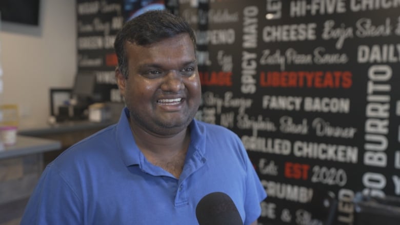 Nishan Para, owner of Liberty Eats, 