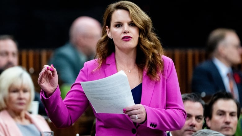 Conservative MP Michelle Ferreri rises during Question Period in the House of Commons on Parliament Hill in Ottawa, on Monday, June 3, 2024.