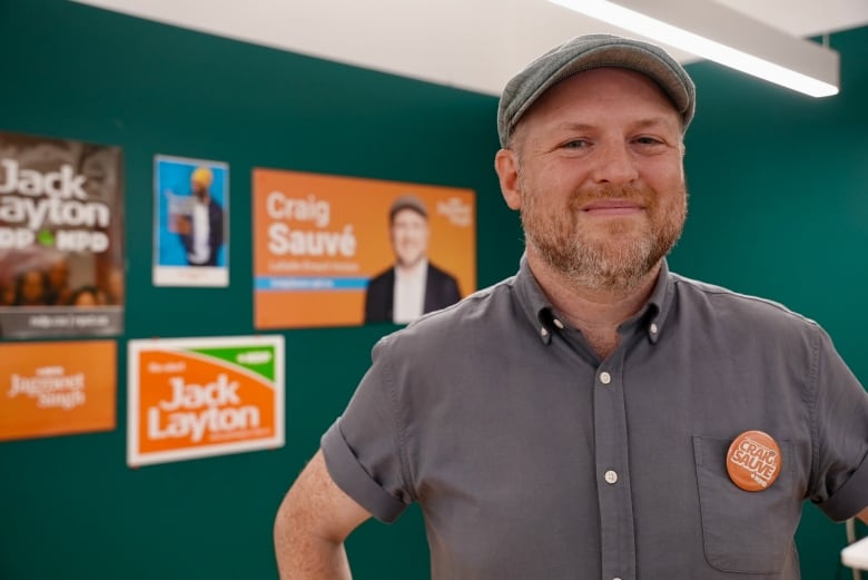 NDP candidate Crag Sauv