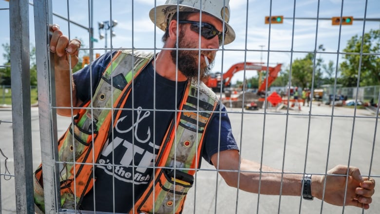 Crews continue to work to repair a major water main break and five other weak spots in Calgary, Saturday, June 22, 2024. Calgary's mayor is promising a wide-ranging examination of the city's underground infrastructure as it enters its third week of water use restrictions after a water main break.