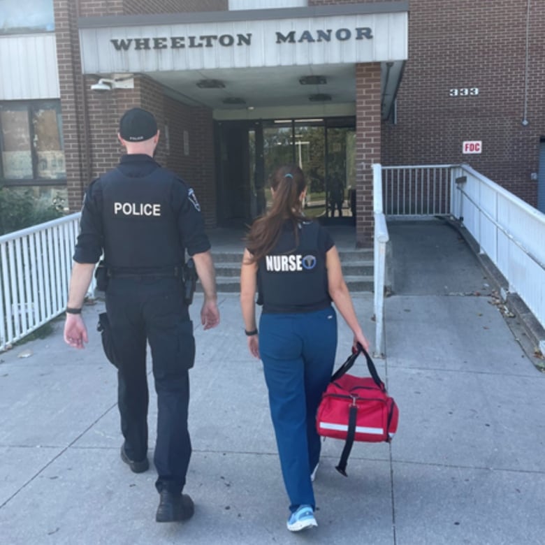 Windsor police officer and nurse visit the Glengarry neighbourhood