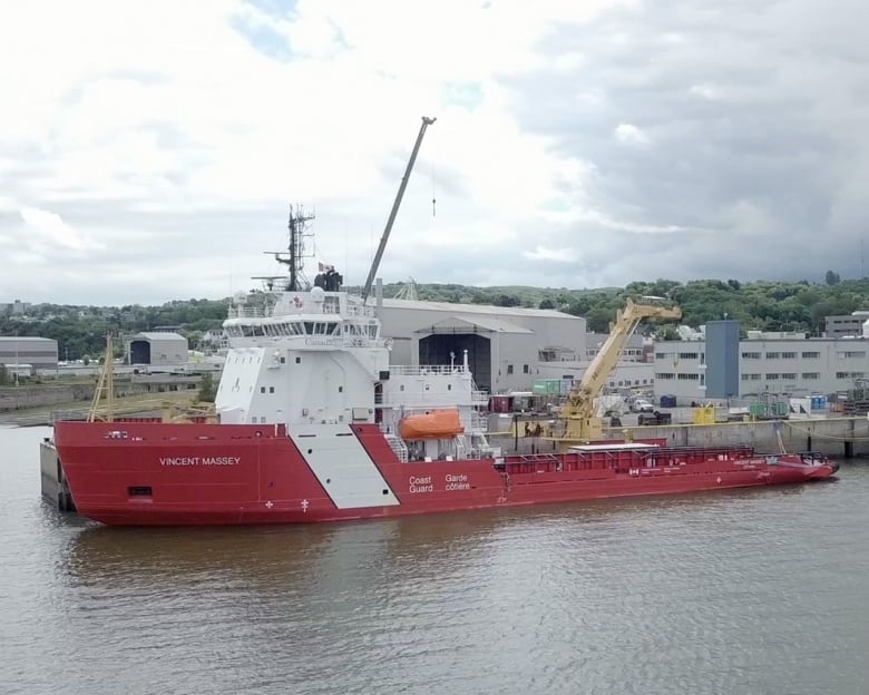 A Canadian Coast Guard vessel.