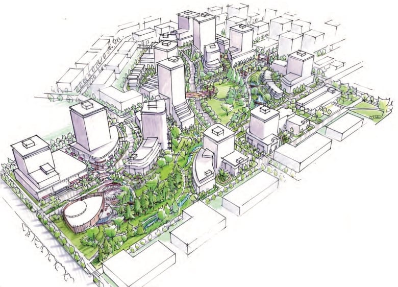 illustration of housing development