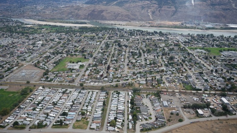 Aerial photo of Kamloops, B.C.