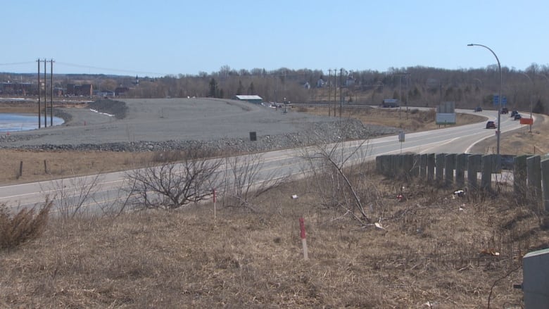 highway near gravel, incomplete highway on clear day