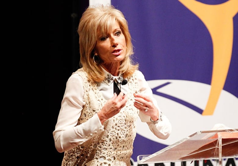 Evangelist and author Beth Moore speaks at a Luncheon 