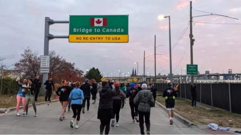 Runners at the Detroit Free Press Marathon in 2022. 