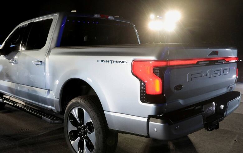 A dramatically-lit F-150 pickup truck.